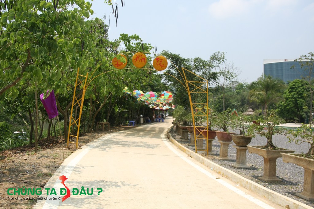 Khu ẩm thực ở công viên di sản