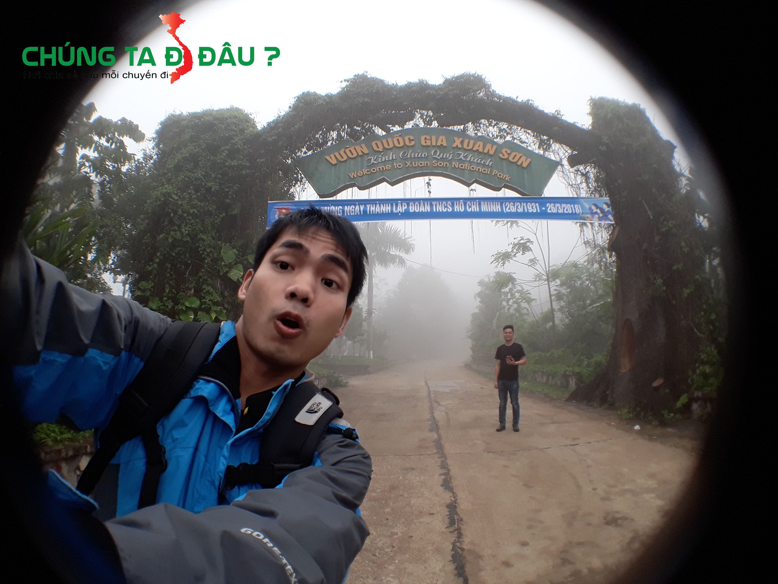 Cổng vào VQG Xuân Sơn nhìn từ xa