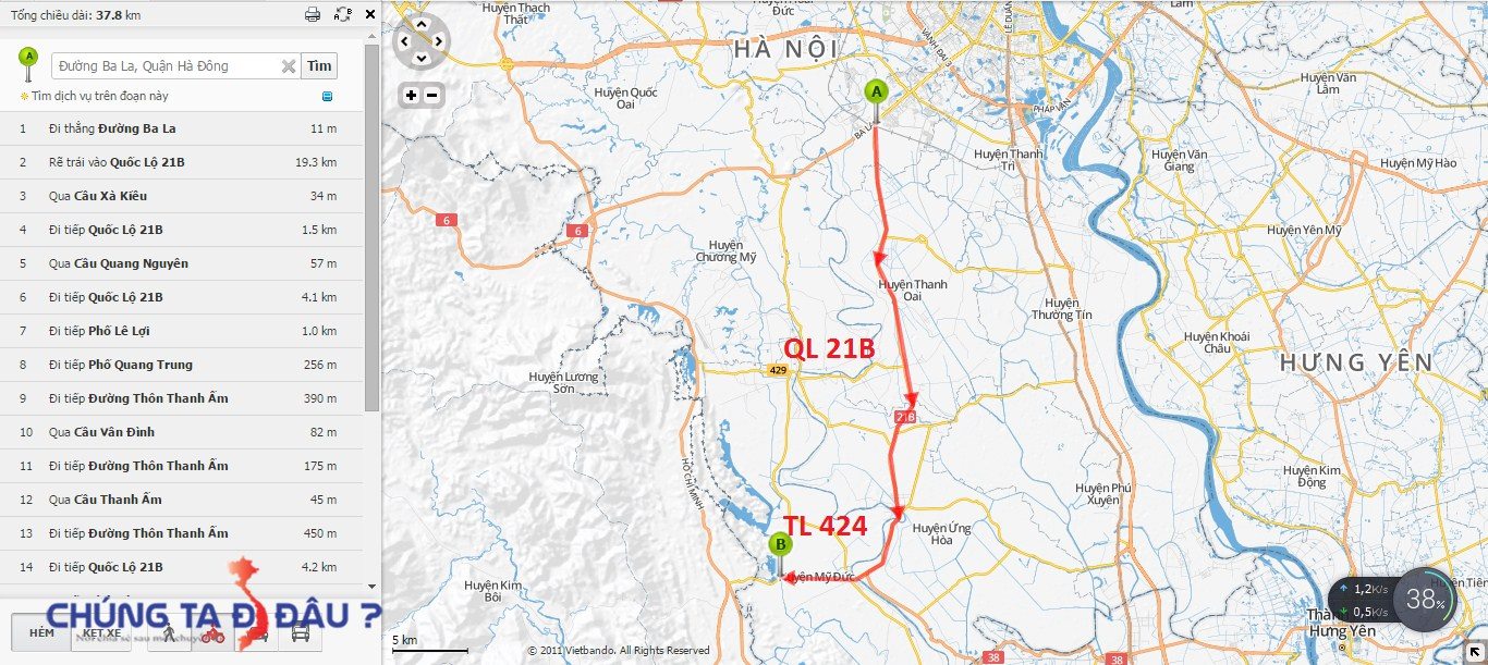 Bản đồ chỉ dẫn đi Hồ quan sơn