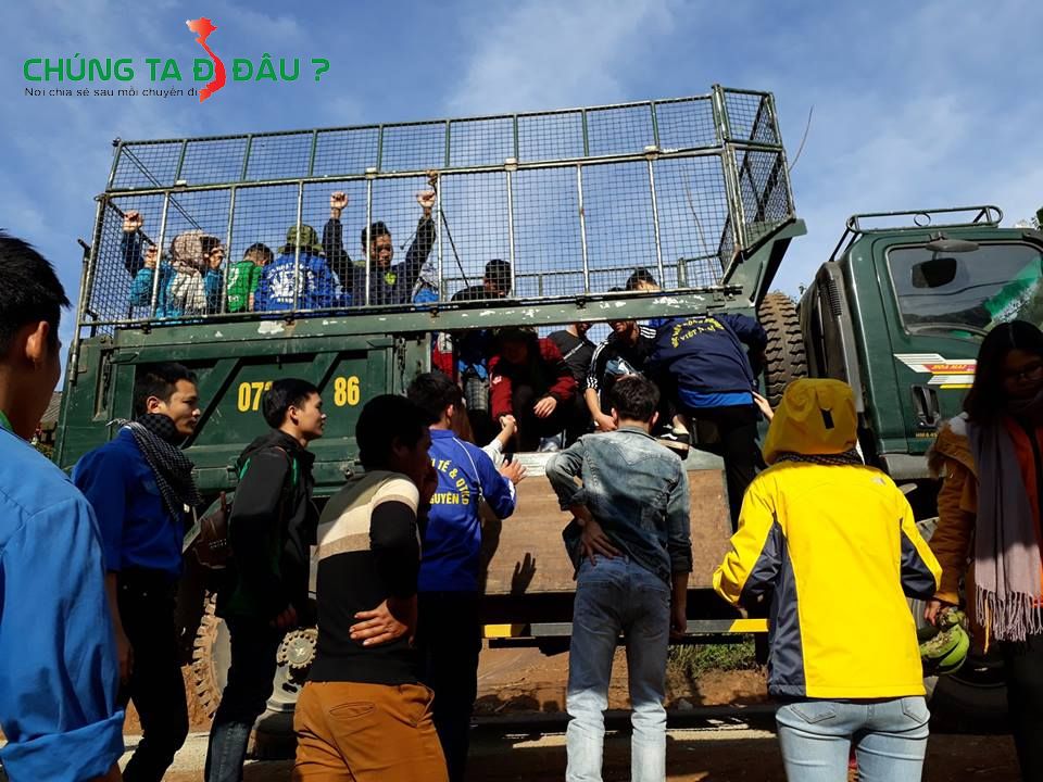 Lên xe đi nhổ sắn