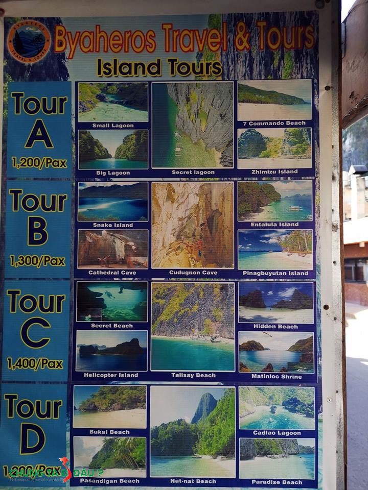 Các tour thăm quan các đảo