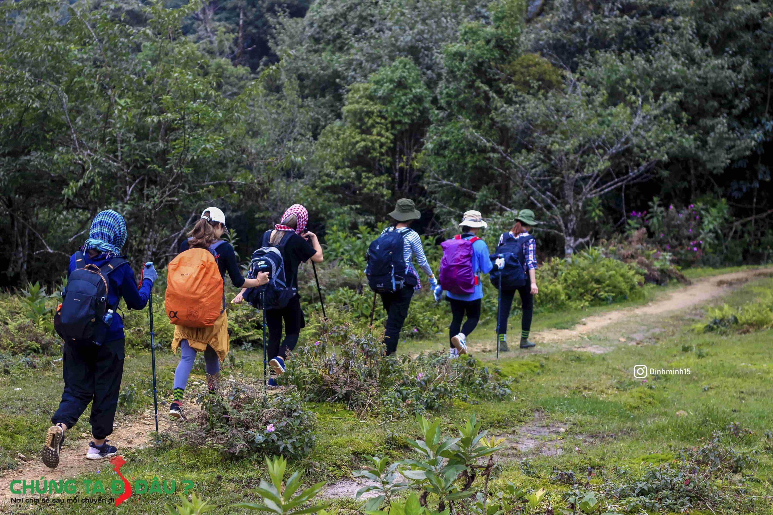 Trên đường trekking đỉnh Fansipan
