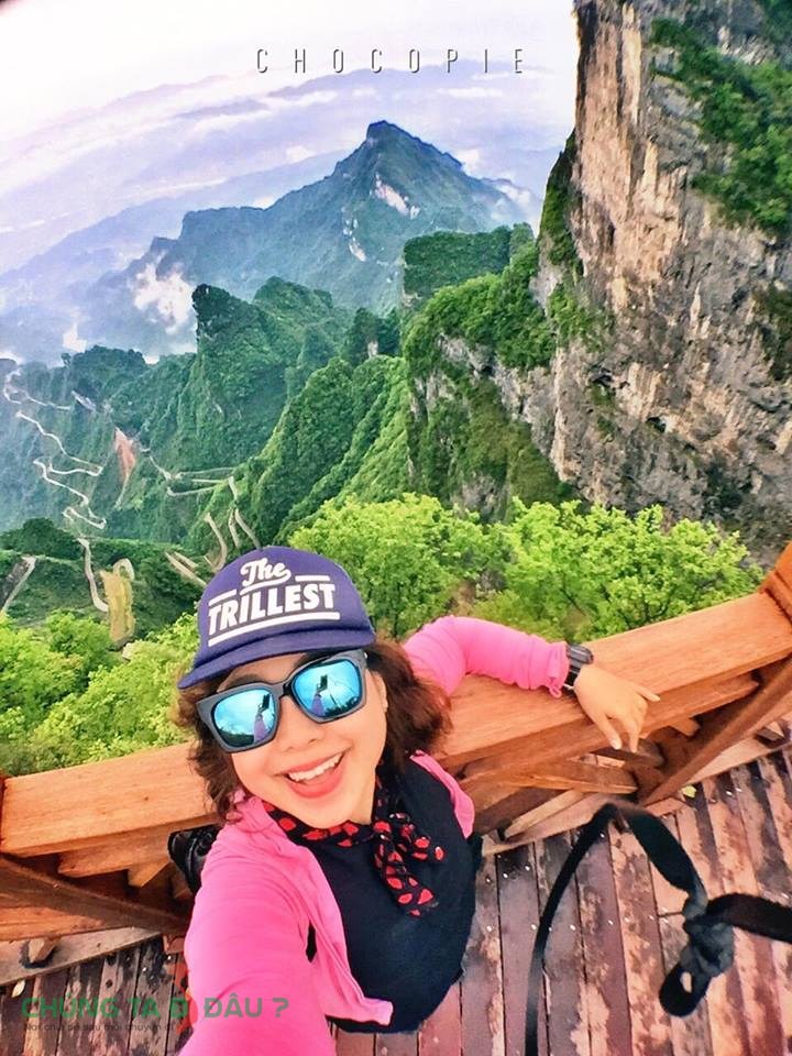 Ảnh chụp con đường lên Thiên Môn Sơn