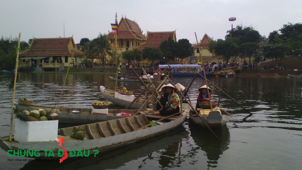 Toàn cảnh khu tổ chức chợ nổi Nam bộ