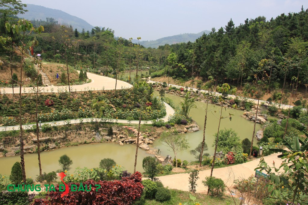 Toàn cảnh đoạn vừa đi qua khi leo lên đồi hoa Hướng Dương