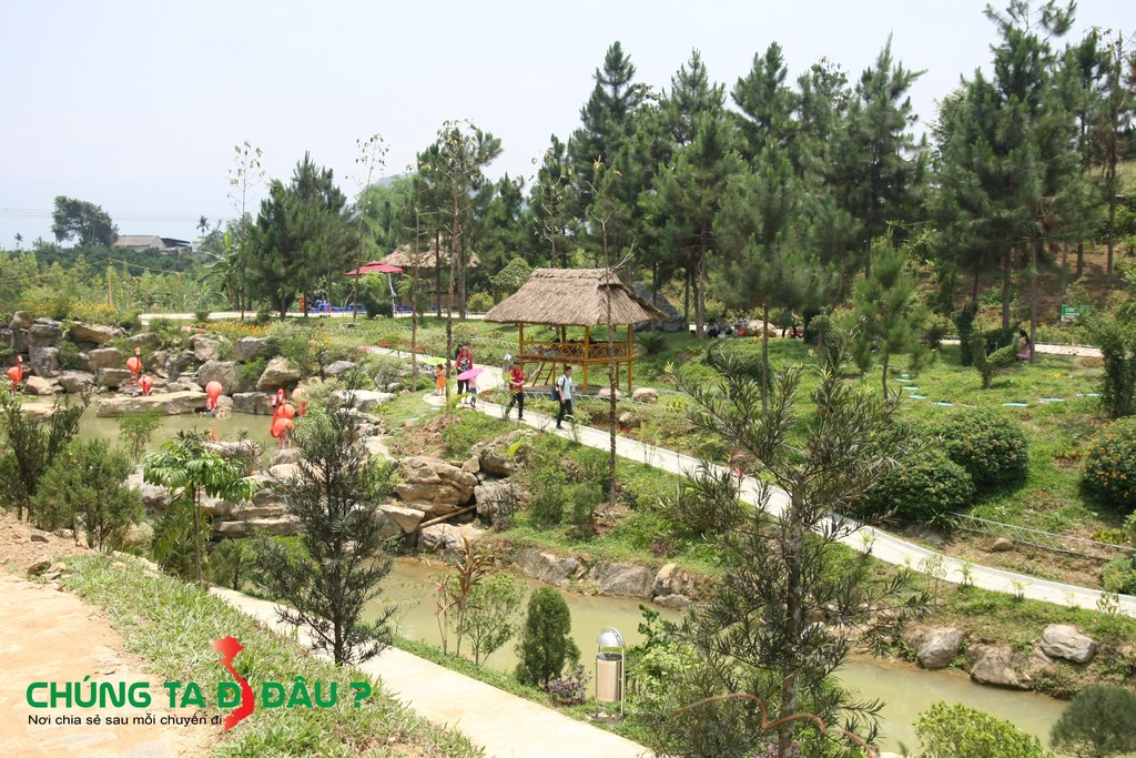 Những chòi nghỉ cho du khách nhìn rất đẹp