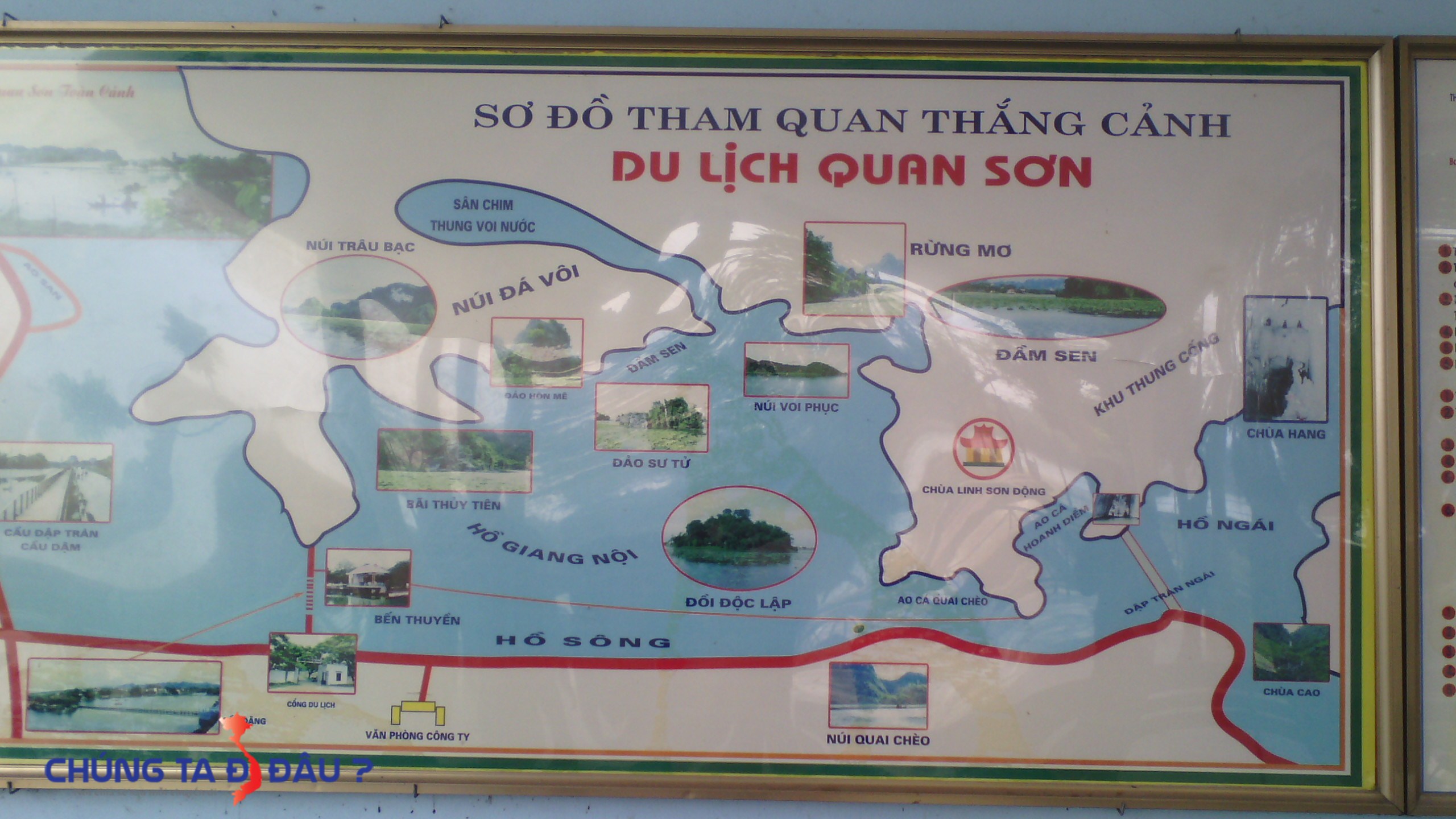Bản đồ du lịch Hồ Quan Sơn