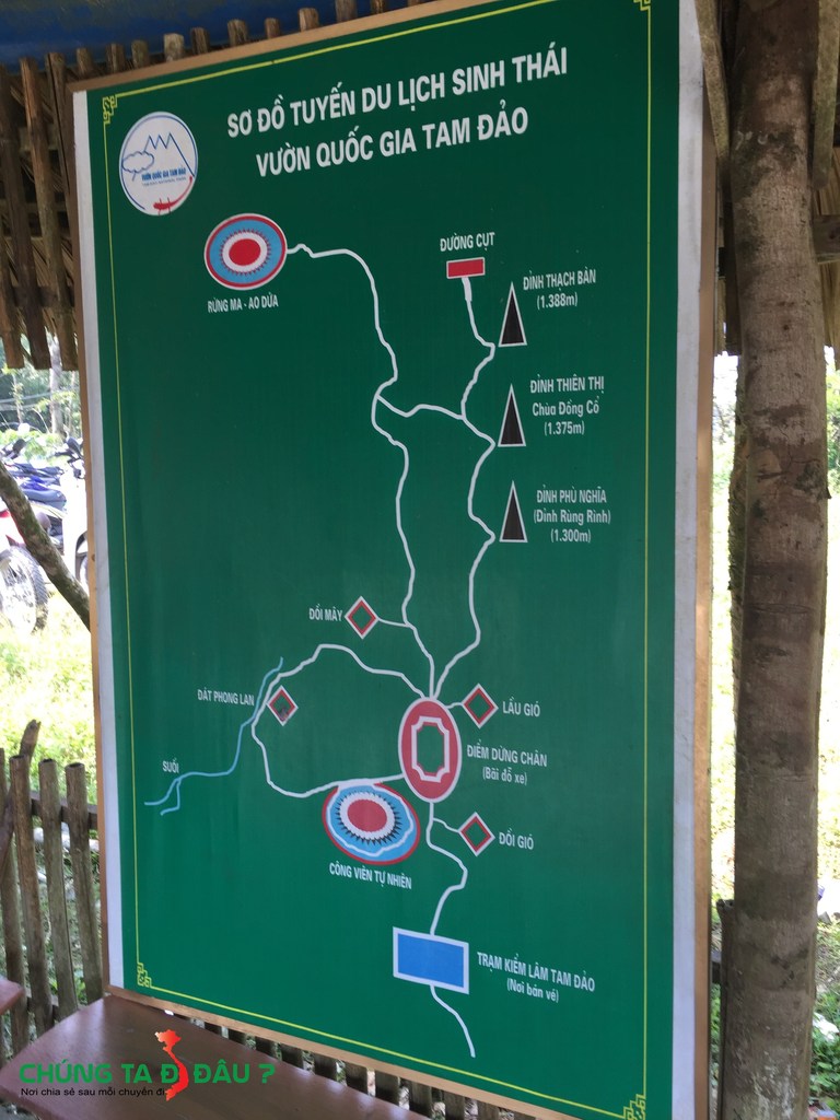 Bản đồ du lịch Tam Đảo