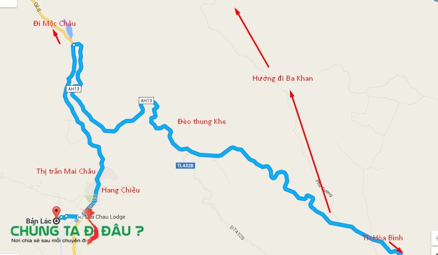 Bản đồ du lịch Mai Châu