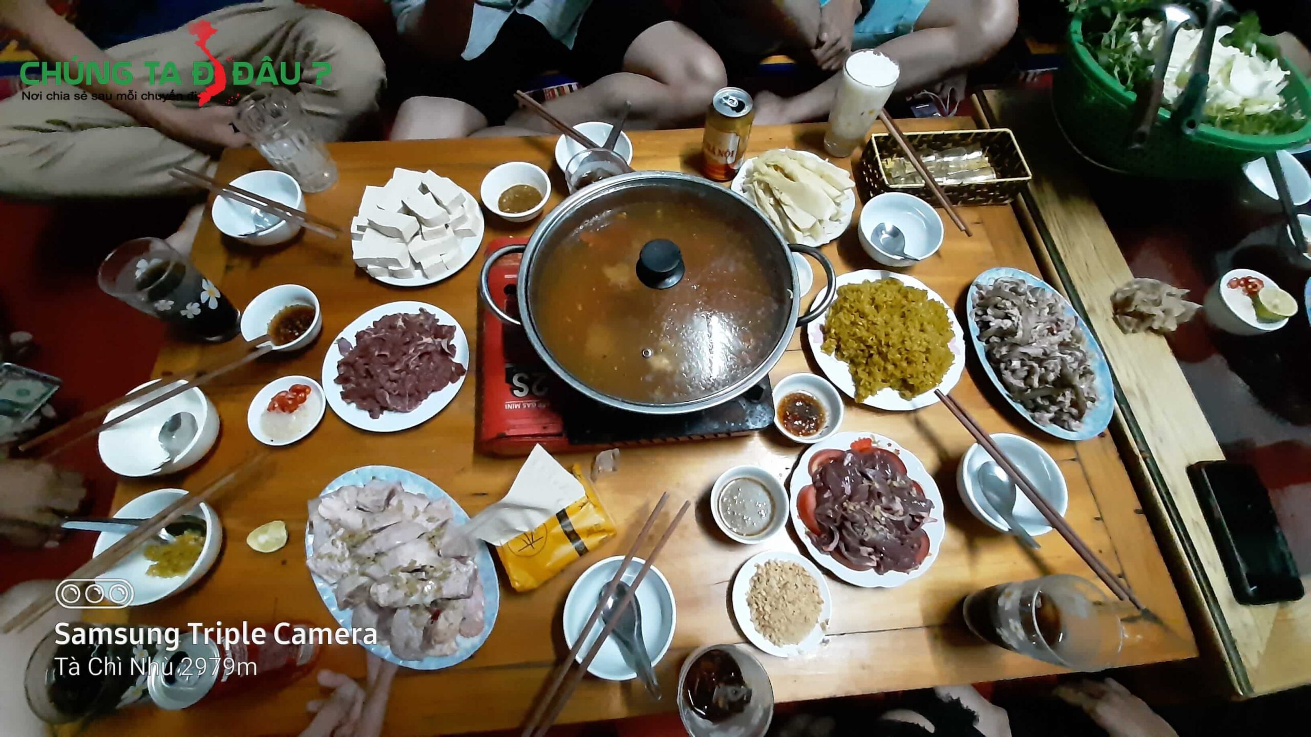 Bữa tối cải thiện tại homestay