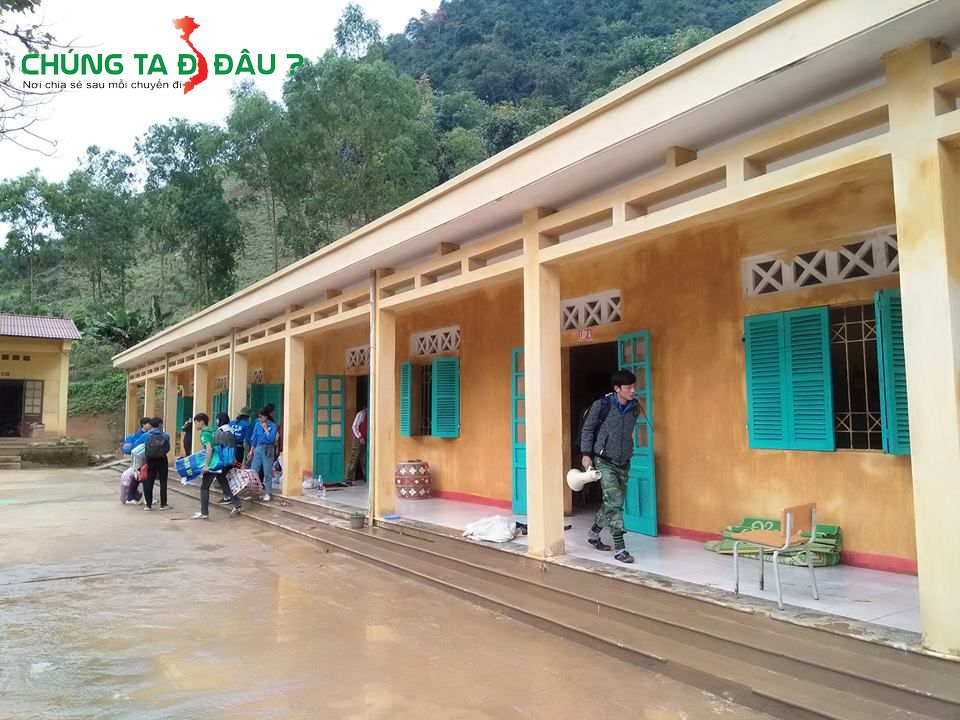 Ngôi trường sau khi sơn